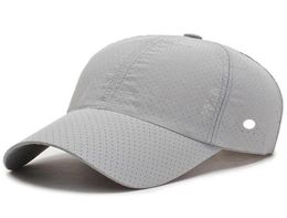 NWT LL Outdoor Baseball Hoeden Yoga Vizieren Ball Caps Canvas Klein gat Vrije tijd Ademend Mode Zonnehoed voor Sport Cap Strapback Ha4159459