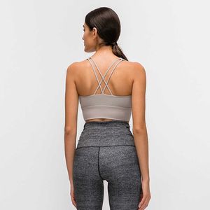 NWT sexy dames sport beha top LU-79 vrouwelijke Hollowout mouwloze fitness gym lopen yoga vest tank crop top activewear brassiere