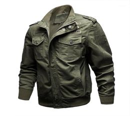 NXH Cotton Mens Jackets Stand Army Jacket M6XL Big Size Men Coats Flight Jacket Tough Guy Wear 993116642981