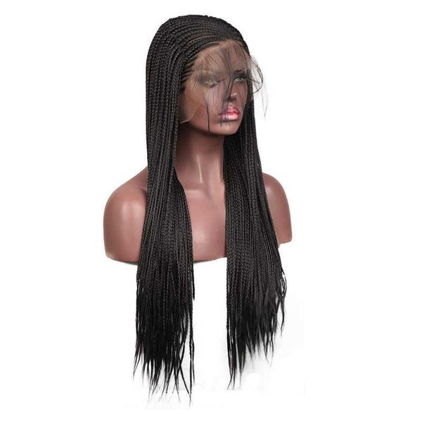 Pelucas de encaje grande Nxy 13X6 para mujer, caja trenzada, peluca con trenzas, parte profunda, peluca con malla frontal sintética con pelo de bebé, Cosplay trenzado 230524