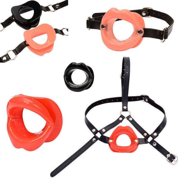 Nxy jouets pour adultes Bdsm Bondage grande lèvre Oral Gag sangle sur les contraintes Femdom esclave bouche ouverte Cosplay Sm produits sexuels pour adultes 1207