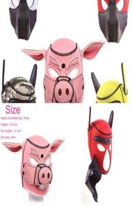 NXY jouets pour adultes chien tête de cochon capuche en caoutchouc esclave masque de bondage BDSM adultes jouets sexuels SM jeux de flirt chiot jouer s Pup1088812