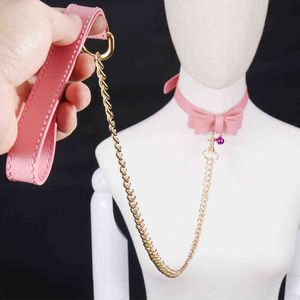 NXY, juguetes para adultos, juego erótico para perros, correa de cuero, collares de postura, cuello con lazo, Collar sexual, juguete de entrenamiento, herramientas de Bondage BDSM, esclavo SM 1201