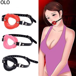 NXY Jouets pour adultes Sex Slave Silicone Lips O Ring Open Mouth Gag Oral Fetish BDSM Bondage Restraints Jouet érotique pour femmes Couples BDSM SM 1130