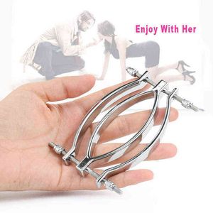 Nxy volwassen speelgoed rvs bdsm bd marteling seksspeeltjes voor vrouwen labia spreider klem vagina clip clitoral stimulator onderdanig poesje clit 1201