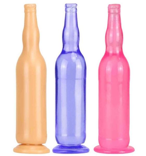 NXY Anal Sex Toys Man nuo enorme analgio anal tope juguetes sexuales de la vagina anus expandor con taza de succión juguete de botella de cerveza de silicona para AD1421594