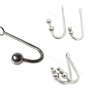 NXY Anal Toys 304 Perles métalliques à crochet en acier inoxydable