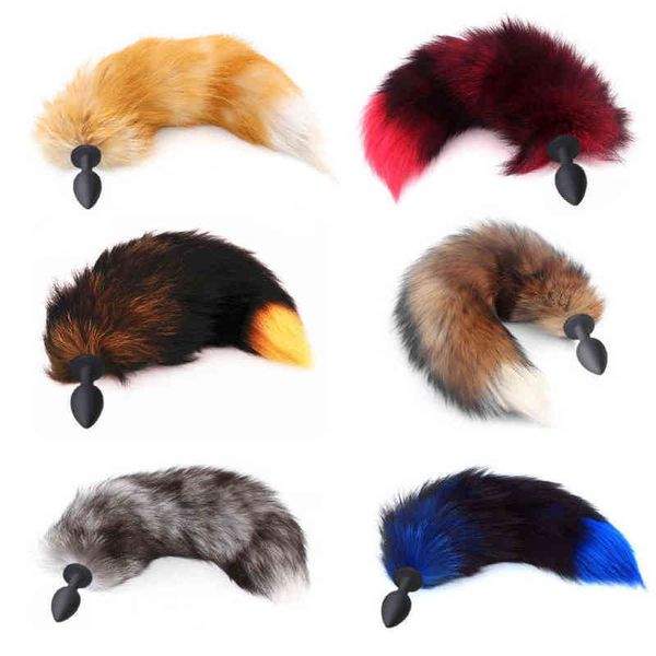 NXY juguetes anales Fox Tails Plug silicona sexo juegos a tope juego de rol Cosplay Envío Directo 1206