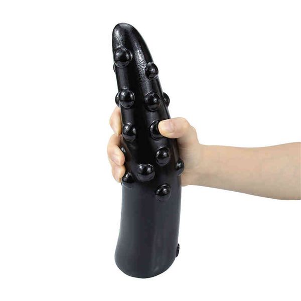 Nxy Anal Toys Plug anal en corne de bœuf à gros grain pour hommes et femmes Dispositif de masturbation SM Expansion externe Fun Backyard Produits de sexe pour adultes 220528