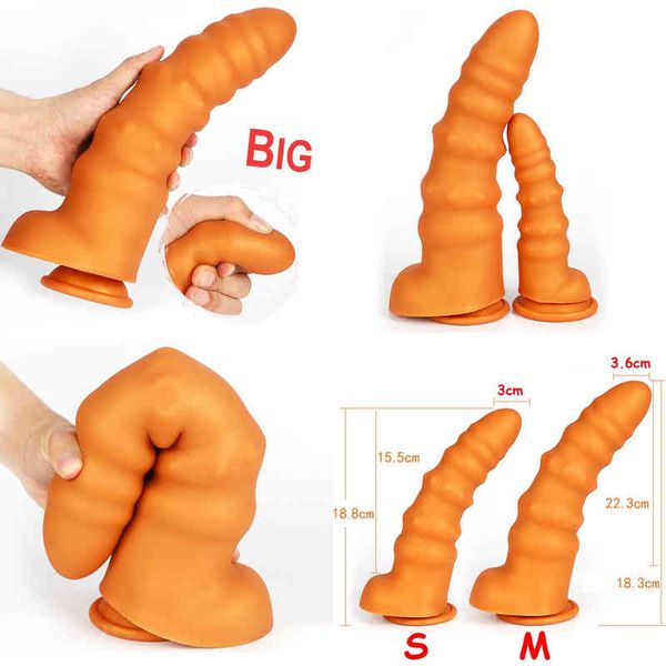 Nxy Anal Toys New Huge Plug Silicone Grand Gode Butt Vagin Stimulateur Anus Expansion Prostate Masseur Sexe pour Femme Hommes Gay 220506