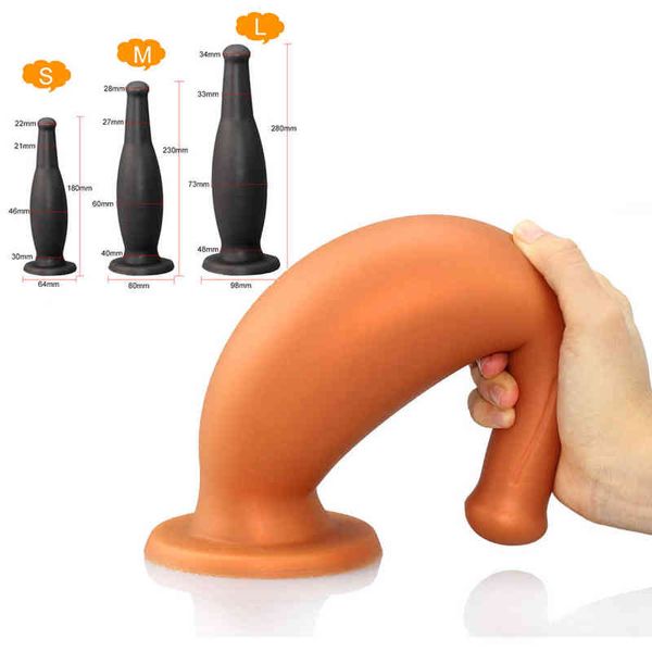 Nxy Anal Toys Plug Expansion Big Butt Énorme Dilatodor Consalador Animal Dick Famale Masturbateur Prostate Masseur Sex Toy pour Hommes Gay 220510