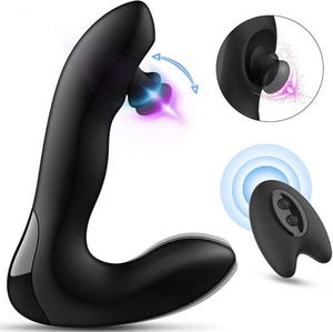 NXY Anal Toys Remote Control Plug Vibrator Tickling Prostate Massager voor mannen Masturbator Vibrating Butt Adult Erotica Sex Toys 18 1125