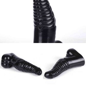 Nxy Anal Toys Sex Huge Plug Vagin Stimuler Silicone Souple Sucker Fantaisie Gode Masturbateur Expansion pour Hommes Gay 220510