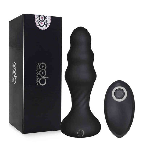 Nxy Anal Toys Shocking Plug pour hommes Masseur de prostate Télécommande Masturbateurs Femme Gode Anus Vibrateurs Collision Devices Sex 1218