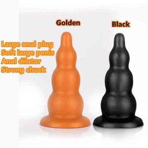 NXY Anal Toys Siliconen enorme plug grote dildo buttplug vagina stimulator anus dilator prostaat massager krachtige sucker sex speelgoed 220510