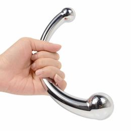 NXY Anal Toys Stainless Steel Prostate Massager Dildo Butt Plug G Spot Stimulator volwassen seksspeeltjes voor mannen Vrouw Gay 1125