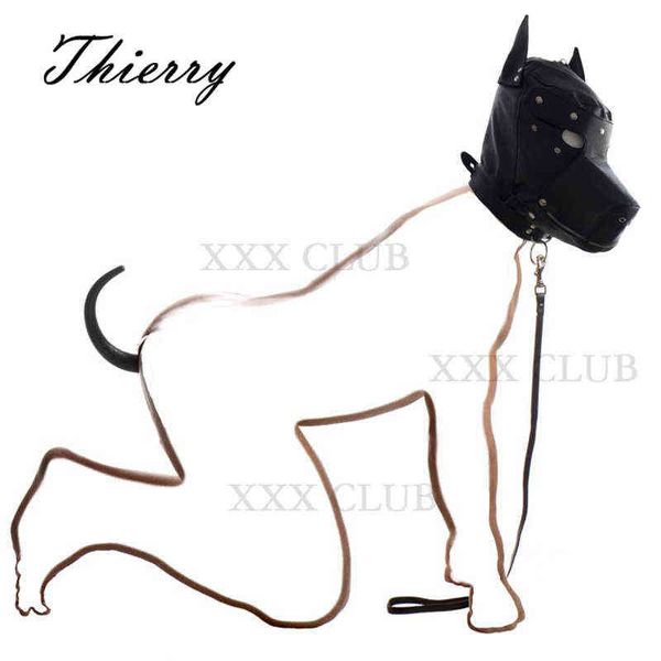 NXY Anal Toys Thierry 2 Pcs Kit Kit chien Tapis Kit de kit avec Museau et Tail Butt Butt Butt propose un attrait fonctionnel visuel pour Puppy Play 1217