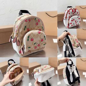 NXY Backpack Backpacks Bags Designers Luxe Back Pack Book Tag Women Fashion All-match grote capaciteit Cherry Book Bags