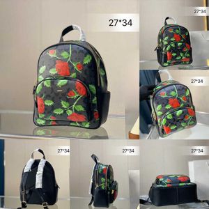 NXY Backpack Handtas Fashion Men Rose Designer Leather Back Pack Dames Schoudertas Travel S Student School Book Bags Bagpack 230129