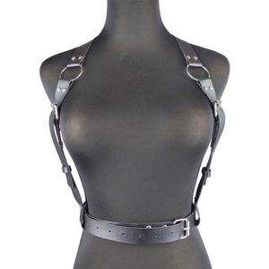 NXY BDSM Bondage femmes jarretelles en cuir harnais corps Sexy gothique porte-jarretelles Lingerie accessoires sexuels jouet