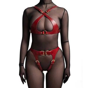 Nxy Bdsm Sexy Lederen Vrouwen Set Bh Lingerie Jarretellegordel Been Strakke Kousen met Sex Shop, seksspeeltje