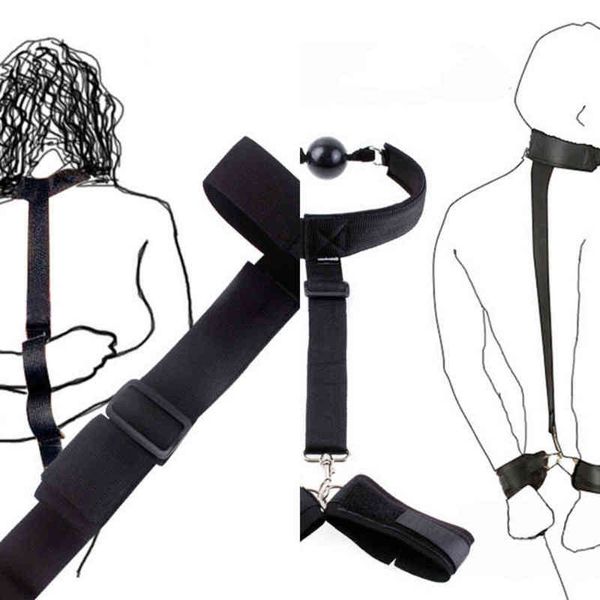 Nxy Bondage Juguetes sexuales para parejas Bdsm Touw Slave Speeltjes Voor Vrouw Koppels Homo Erotische Accessoires y Handboeien Kraag Volwassen Games Fetish Flirten 1211