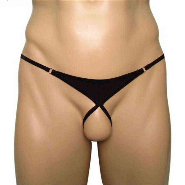 NXY Calzoncillos y bragas Bragas para hombres Ropa interior sexy Calzoncillos para hombres gay micro Tangas tanga Color sólido Ahueca hacia fuera Archivo abierto triángulo String Fun Sin rastro 1126