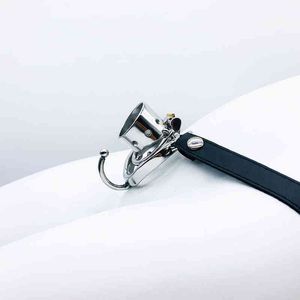 NXY Dispositif de chasteté Frrk Serrure en acier inoxydable avec ceinture à crochet pour un port facile du cathétérisme urinaire Contrôle du sexe pour hommes 0416