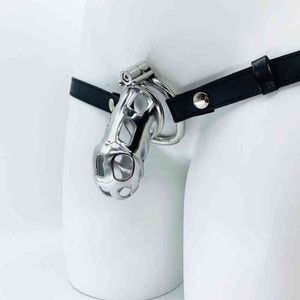 NXY Chastity Device Frrk Wear Belt Bloqueo de acero inoxidable Cobra Long and Short Abstinence Anti Escape Male 0416