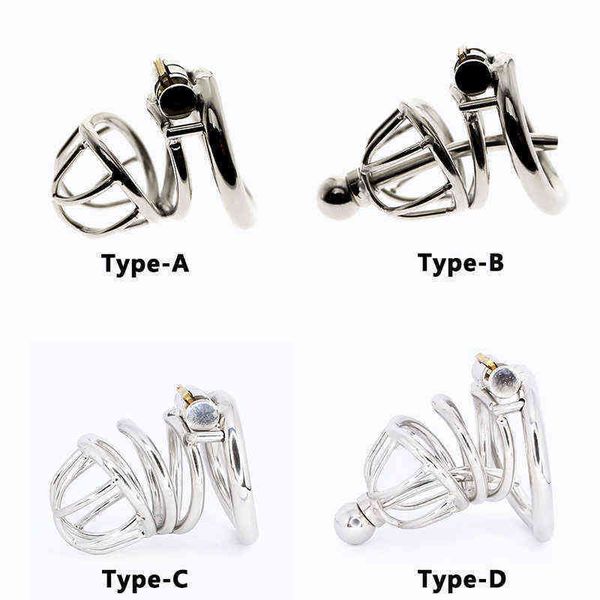 Dispositif de chasteté NXY NXY 4 Type STOP Masturbateur CAGE CAGE CAGE CACE BAGUE DE PENSE AVEC SON URÉTHRAL EN SON URÉTHRALE EN VERROUILLABLE BDSM Device12211221