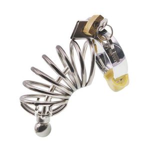 NXY CHASTITY DISPOSITION LOCATIVE en acier inoxydable Bondage mâle alternative alternative ajustement des esclaves outils sexuels Toys adultes 0416