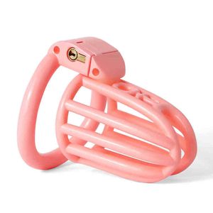 Nxy Chastity Devices Nouveau 3d Imprimé Léger Cage Mâle Dispositif Pénis Anneau Prison Esclave Bdsm pour Hommes 220829