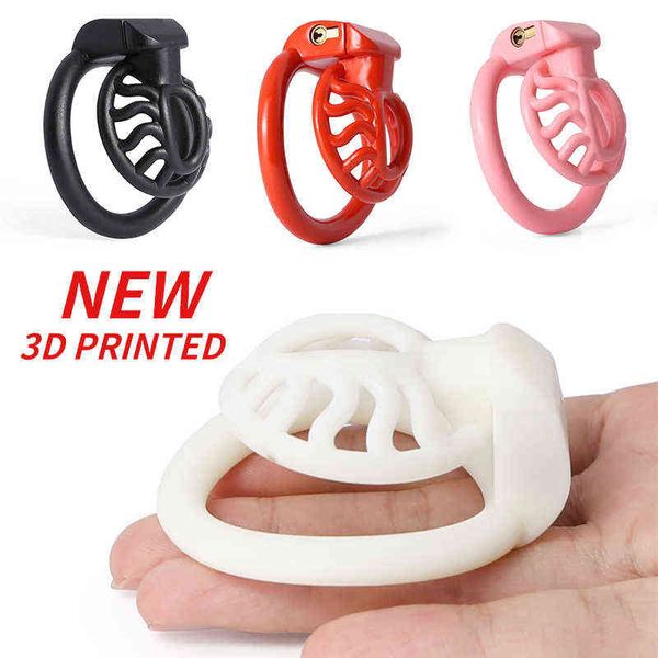 NXY Cockrings 3D Impreso Plástico Sol Araña Dispositivo de Castidad Masculina Pene Entrenador Jaula Anillo Bdsm Cinturón Juguetes Sexuales para Hombres 0214