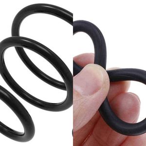 NXY Cockrings 3 pièces/ensemble Silicone anneaux de pénis durables hommes adultes retard d'éjaculation agrandissement jouets sexuels pour coq en caoutchouc anneau de verrouillage de sperme 1125