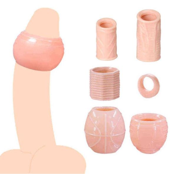 NXY COCKRINGS 5 TYPES CORRECTION PREURSKINE COQUE RING PENIS PENIS Détage Ejaculation Male Cage Sex Toys for Men Products Shop 2205058638487