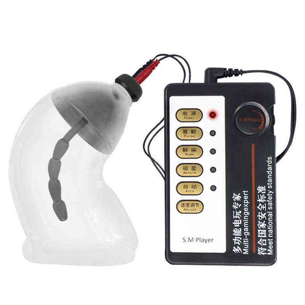 Nxy Cockrings Electric Shock Uretral Plug Chastity Cage Juguetes sexuales para hombres Mastubators Pene Anillo estirable Bdsm Cock Dilator 220505