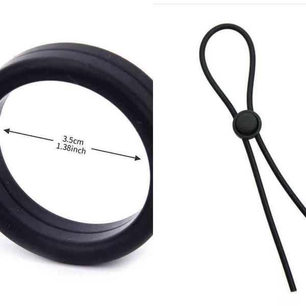 NXY Cockrings Nuevo cuero de la Pu Anillos ajustables para el pene Retraso de la eyaculación Negro Rojo Azul Juguetes sexuales Productos para hombres Pene 1214