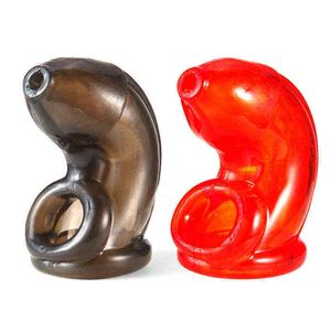 Nxy Cockrings Manches Pénis Réutilisables Anneau De Préservatif Cock Cage Extension Dispositif De Chasteté Masculine Sex Toys Pour Hommes Jeu Adulte Sortir Porter 1206