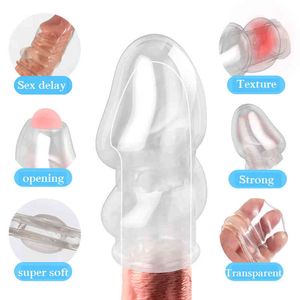 Nxy Cockrings Sex Toys pour hommes Prépuce Cock Rings Pénis Gland Exposed Sleeve Cockring Retarder l'éjaculation Chastity Couples Ring Shop 220505