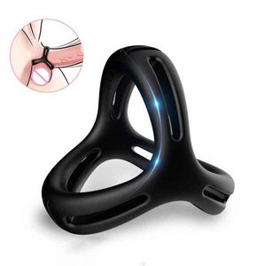 NXY COCKRINGS SILICONE COCK RING THEMP DE TIME Ejaculation Ball Sfraver Penis Men S Erection Élargissement intime Toys Sexitoys pour hommes 220505