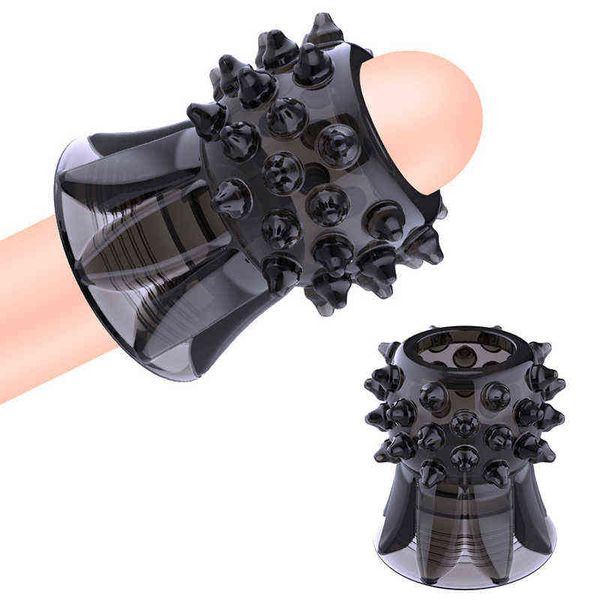 NXY COCKRINGS SILICONE PENIS RING TARDÉE Éjaculation Male Chastetity Cage Cock Sex Toys for Man Masturcator Cockring Dick Enrarger S 220505