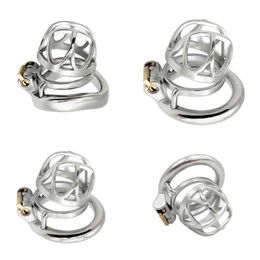 Nxy Cockrings le Cobra Eye Cage Adult Sex Toys pour Hommes Chastity Lock Penis Metal Cage Modèle Rage Male Game 220108