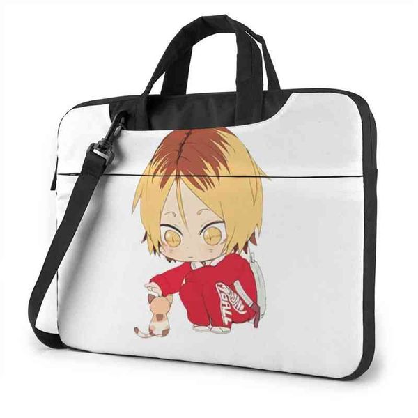 NXY Cosmetic Bag Haikyuu Laptop Case a prueba de golpes Cute Computer Travel Messenger Pouch 0125