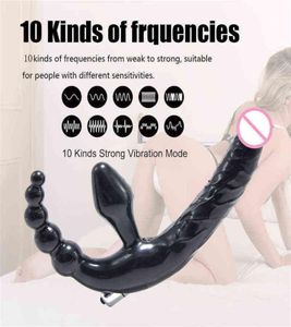 Nxy gode Strapon vibrateur pour Couples produits intimes érotiques Double pénétration 10 vitesses jouets sexuels anaux femmes 01246595826