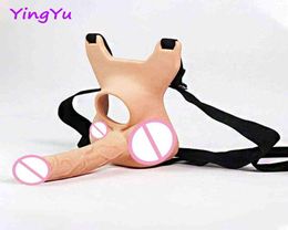 NXY Dildos 10 Fréquence Double pénétration anale Plug Dildo Butt Vibrateur pour hommes Belt on Penis Vagina Adult Sex Toys for Couples 17295469