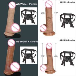 NXY godes 8.46 pouces nouveau réaliste avec ventouse puissante pénis réaliste jouet sexuel Flexible point G arbre incurvé et balle 0121