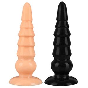 Nxy dildo's anale speelgoed grote toren vormige vestibule plug voor mannen en vrouwen masturbatie apparaat zachte zuignap chrysanthemum expansieplezier volwassen 0225