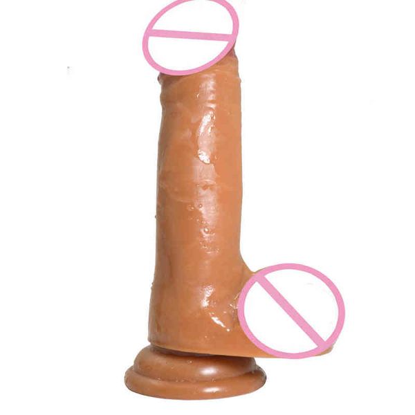 NXY Consoladores Juguetes anales Dispositivo de masturbación Modelo fuerte Pene falso Simulación femenina Muñeca masculina Ventosa manual Productos divertidos 0225