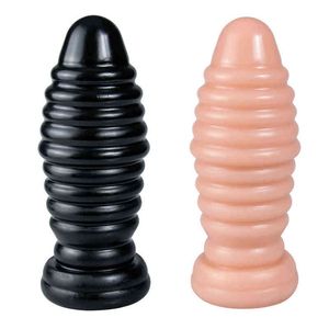 NXY Dildos Anal Toys Super Large Filed Shell Plug pour les hommes et les femmes Masturbation Soft Dilator Fun Backyard Adult Products 0225