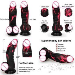 Nxy Consoladores Big Dick Skin Pene realista Sexo suave Enorme consolador Anal Masturbador femenino No doble capa Ventosa de silicona para mujeres 220420